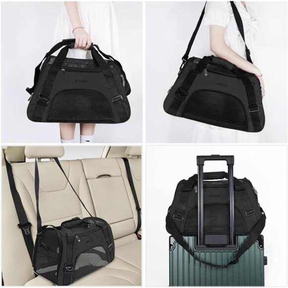 Cat Carrier Soft-Sided Airline Approved Pet Carrier Bag,Pet Travel Carrier - Picture 5 of 8